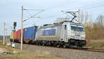 Am 10.03.2021 kam die 386 021-0 von METRANS aus Richtung Wittenberge und fuhr weiter in Richtung Stendal .