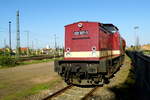 Am 22.04.2018 war die 202 327-3 von der   CLR - Cargo Logistik Rail-Service GmbH, in Stendal abgestellt.