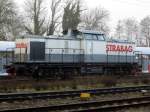 Am 14.12.2014 war die 203 166-4 von der STRABAG Rail GmbH in Stendal abgestellt .