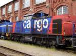 Am 30 .05.2015 stand die 203 652-3 von der SBB Cargo (ALS) im RAW Stendal bei Alstom Lokomotiven Service GmbH .