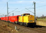 Am 16.03.2017 kam die 203 305-8  von der DB Netz AG,  aus Richtung Braunschweig nach Stendal .