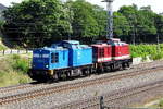 Am 07.07.2017 kamen die  204 013-3 und die 204 347-9 von der PRESS-MTEG aus Richtung Stendal und fuhr nach Niedergörne .