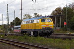 Am 10.10.2016 kam  die 218 391-1 von der  Bahnbau Gruppe aus Richtung Salzwedel nach Stendal und fuhr weiter in Richtung Magdeburg .