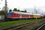 Am 06.05.2015 kam die 218  390-3 von der MEG aus Richtung Hannover nach Stendal und fuhr weiter in Richtung Magdeburg .