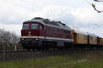 Am 19.04.2017 kam die 232 550-4 von der DGT - Deutsche Gleis- und Tiefbau GmbH, aus Richtung Salzwedel  und fuhr weiter in Richtung Stendal .