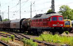 Am 28.05.2017 kam die 232 347-5 von der DB Schenker Rail Deutschland AG, aus Richtung Magdeburg nach Stendal .
