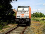 Am 17.06.2018 war die 246 010-3 von der  hvle - Havelländische Eisenbahn AG, in Stendal abgestellt.