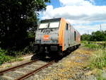 Am 17.06.2018   die 246 010-3 von der hvle - Havelländische Eisenbahn AG, in Stendal .