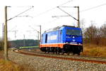  Am 08.03.2017 kam die 76 110-0 von Raildox aus Richtung Niedergörne nach Stendal .