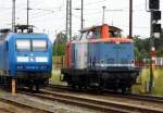 Am 24.07.2014 kam die 212 297-6 von Alstrom aus Richtung Magdeburg nach Stendal und fuhren ins RAW Stendal.