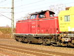Am 18.02.2019 kam die V100 2335 von der NeSA aus Richtung Magdeburg nach Niederndodeleben und fuhr weiter in Richtung Braunschweig .