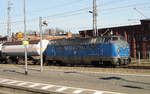 br-1-221-db-v-2001/649180/am-15022019-rangierfahrt-von-221-136-5 Am 15.02.2019 Rangierfahrt von 221 136-5 von der EGP – Eisenbahngesellschaft Potsdam, im Hbf Wittenberge .