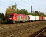 Am 31.10.2014 kam die 223 101-7 (270080) von der OHE Cargo aus Richtung Magdeburg nach Niederndodeleben und fuhr weiter in Richtung Braunschweig .