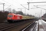 Am 05.02.2015 kam die 223 056-0 ( 22 )von der WLE aus Richtung Magdeburg nach Niederndodeleben und fuhr weiter in Richtung Braunschweig .