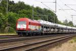 Am 11.06.2015 kam die  42011 von der EVB aus Richtung Magdeburg nach Niederndodeleben und fuhr weiter in Richtung Braunschweig .