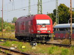 Am 10.09.2016 kam die 223 101-7 (270080) von der OHE Cargo  aus Richtung Wittenberge  nach Stendal und fuhr weiter in Richtung Magdeburg .