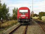 Am 03.10.2016   die 223 101-7 von der SETG (OHE Cargo)  in Stendal   .