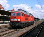 Am 16.05.2014 kam die 232 587-6 von Ralion aus Richtung Magdeburg und Fuhr durch Stendal weiter in Richtung Hannover .