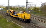Am 28.04.2017 kam die 293 007-1 von der  DGT - Deutsche Gleis- und Tiefbau GmbH,  aus Richtung Salzwedel nach Stendal .