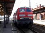 Am 23.09.2014 kam die 218 249-1 von der DB aus Richtung Hannover nach Stendal und fuhr weiter in Richtung Berlin .