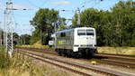 Am 21.08.2018 kam die  111 215-0 von der  RailAdventure GmbH,  aus Richtung Wittenberge nach Borstel und fuhr weiter nach Stendal .  ( Schönen Gruß am TF)