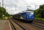 Am 2.07.2014 kam die 140 848-3 von der EVB aus Richtung Magdeburg nach Niederndodeleben und fuhr weiter in Richtung Braunschweig .