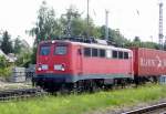 Am 11.07.2014 kam die 139 285-1 von der EGP aus Richtung Wittenberge nach Stendal und fuhr weiter in Richtung Magdeburg.