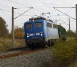 Am 08.11.2014 kam die 140 041-5 von der Press aus Richtung Stendal und fuhr weiter nach Borstel bei Stendal .