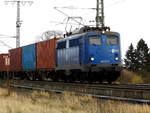 Am 08.12.2017 kam die 140 621-4 von der EGP – Eisenbahngesellschaft Potsdam, aus Richtung Stendal und fuhr weiter in Richtung Salzwedel.