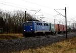 Am 16.01.2018 kam die 140 876-4 von der  EGP – Eisenbahngesellschaft Potsdam, aus Richtung Stendal und fuhr weiter in Richtung Wittenberge .