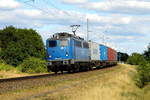 Am 01.07.2018 fuhr die 140 824-4 von der EGP – Eisenbahngesellschaft Potsdam, von Stendal in Richtung Salzwedel .