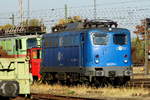 Am 13.10.2018 stand die 140 678-4 von der EGP – Eisenbahngesellschaft Potsdam, in Wittenberge .