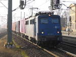 Am 26.02.2019 kam die 140 621-4 von der EGP – Eisenbahngesellschaft Potsdam,  aus Richtung Berlin nach Wittenberge und fuhr weiter in Richtung Hamburg.