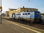 -br-6-140-e-40-private/649267/26022019-stand-die-140-037-3-von 26.02.2019 stand die 140 037-3  von der  EGP – Eisenbahngesellschaft Potsdam,  im Hbf Wittenberge .