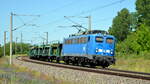 Am 14.06.2021 kam die 140 008-6 von der  PRESS aus Richtung Wittenberge und fuhr weiter in Richtung Stendal .