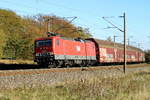 -br-6-143-dr-243-private/633208/am-12102018-kam-die-143-848-0 Am 12.10.2018 kam die 143 848-0 von der MEG - Mitteldeutsche Eisenbahn GmbH, aus Richtung Stendal und fuhr weiter in Richtung Wittenberge .