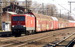 Am 18.02.2019 kam die 143 848-0 von der MEG - Mitteldeutsche Eisenbahn GmbH, aus Richtung Magdeburg nach Niederndodeleben und fuhr weiter in Richtung Braunschweig .