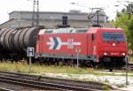 Am 1.07.2014 kam die 185 632-7 von der HGK aus Richtung Wittenberge nach Stendal und fuhr weiter in Richtung Berlin.