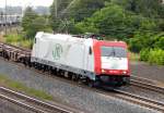 Am 7.07.2014 kam die 185 643-1 von der ITL aus der Richtung  Wittenberge und fuhr nach Stendal .