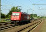 Am 17.07.2014 kam die 185 606-1  von der HGK aus Richtung  Magdeburg nach Niederndodeleben und fuhr weiter in Richtung  Braunschweig .