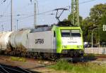Am 18.07.2014 kam die 185 543-6 von der CAPTRAIN aus Richtung Magdeburg nach Stendal und fuhr weiter in Richtung Wittenberge