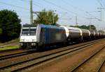 Am 1.08.2014 kam die 185 671-5 von CargoNet AS (Railpool) aus Richtung Braunschweig nach Niederndodeleben und fuhr weiter in Richtung Magdeburg .