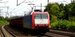 Am 22.08.2014 kam die 185-CL 003 von der ITL aus Richtung Magdeburg nach Niederndodeleben und fuhr weiter in Richtung Braunschweig .