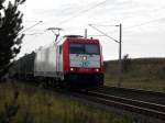 Am 14.10.2014 kam die 185 649-1 von der ITL aus Richtung Magdeburg und fuhr weiter in Richtung Stendal .