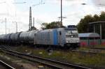 Am 29.09.2015 kam die 185 671-5 von der HSL (Railpool) aus Richtung Magdeburg nach Stendal und fuhr weiter in Richtung Salzwedel.