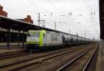 Am 18.03.2016 kam die 185 543-6 von CAPTRAIN aus Richtung Magdeburg nach Stendal und fuhr weiter in Richtung Salzwedel .