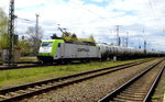 Am 17.04.2016 kam die 185 580-8  von CAPTRAIN aus Richtung Wittenberge nach Stendal und fuhr weiter in Richtung Magdeburg  .