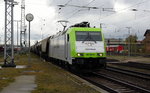 Am 27.04.2016 kam die 185 580-8  von  CAPTRAIN  aus Richtung Hannover nach Stendal und fuhr weiter in Richtung Magdeburg .