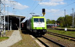 Am 08.05.2016 kam die 185 598-0 von CAPTRAIN aus Richtung Magdeburg nach Stendal und fuhr weiter in Richtung Salzwedel .