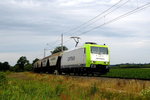 Am 30.06.2016 kam die 185-CL005  von  CAPTRAIN aus Richtung Salzwedel und fuhr nach Stendal .